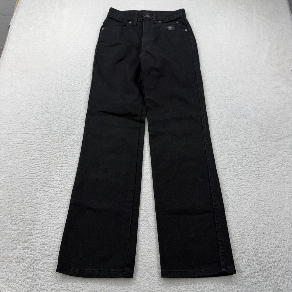 NWOT Harley Davidson Vintage Black Bootcut Jeans High Waisted Made USA 2R 99114